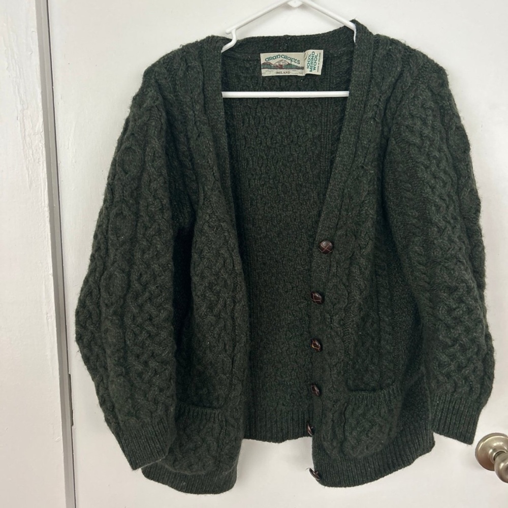 Aran Crafts Wool Cardigan